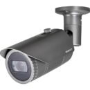 Hanwha QNO-8080R Q-Series 5MP IR Bullet Camera, 3.2-10mm Varifocal Lens, Dark Gray