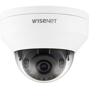 Hanwha QNV-8010R/KME Series 5MP IR Vandal Resistant Dome IP Camera, 2.8mm Fixed Lens, White, TAA Compliant
