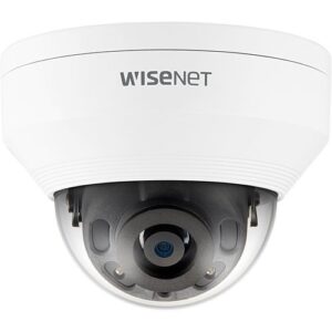 Hanwha QNV-8020R Q-Series 5MP IR Vandal IP Dome Camera, 4mm Fixed Lens, White