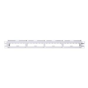 Panduit QPP24WH QN Patch Panel Flat 24 Port 1RU, White