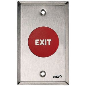 RCI R908GMO9 Exit Push Button, Momentary, Green