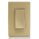 Leviton RE151-DT Dapper Tan Electromechanical Switch, Single Pole, 15A, 120/277V