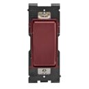 Leviton RE151-RE Delivery Digital Electro-Mechanical Switch, Single Pole, 15A, 120/277V, Red