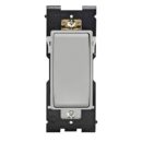 Leviton RE153-PG RENU 15A 3W Pushbutton Lock Switch, Pebble Gray