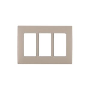 Leviton REWP3-CA Renu 3G Snap-On Wall Plate, Cafe Latte