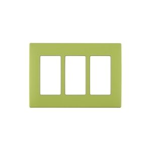 Leviton REWP3-GS Granny Smith Renu 3G Snap-On Wall Plate