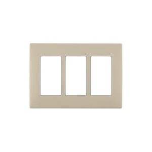 Leviton REWP3-NS Renu 3-Gang Snap-On Wall Plate, Navajo Sand