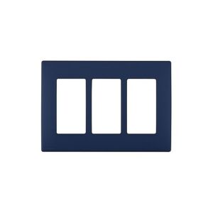 Leviton REWP3-RN Renu 3G Snap-On Wall Plate, Rich Navy