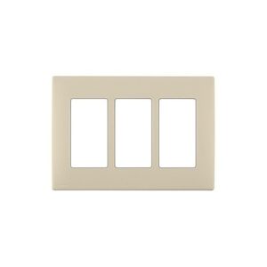 Leviton REWP3-WG Renu 3G Snap-On Waterproof Wall Plate, Whispering Wheat