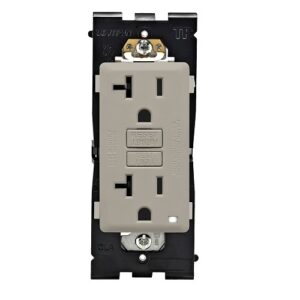 Leviton RGF20-WS Renu 20A TR GFCI Receptacle, Wood Smoke