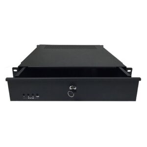 LifeSafety Power RGM-X-BOXED Gemini Rack Drawer, 2U, Black