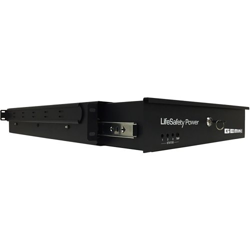 LifeSafety Power RGM150B-M8PNZ GEMINI RGM150 SERIES 4-Door 150W Integrated Mercury Rackmount Standard Networked, Single or Dual Voltage UL/CUL/CE, Post Mounting