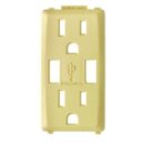 Leviton RKAA1-CS Wetguard Connector Lock Non-NEMA 20A 125/250V, Yellow
