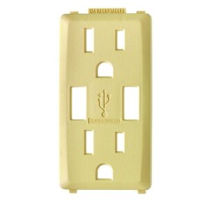 Leviton RKAA1-CS Wetguard Connector Lock Non-NEMA 20A 125/250V, Yellow