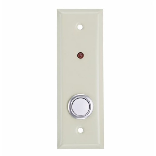 Alarm Controls RP-02 Narrow Remote Key Switch Plate with LED Button, Ivory