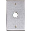 Alarm Controls RP-100 Remote Wall Plate with White Push Button, Single Gang, Stainless Steel