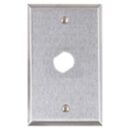 Alarm Controls RP-21 Single Gang Remote Wall Plate with Double "D" Hole for Medeco Lock, Stainless Steel