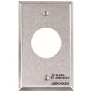 Alarm Controls RP-22 Remote Wall Plate with 1-1/8" Hole for Sonalert Audible Indicator, Single Gang, Stain Stainless Steel