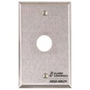 Alarm Controls RP-23 Remote Wall Plate with Hole for Piezo Sounders and Buzzers, Single Gang, Satin Stainless Steel