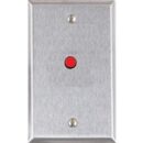 Alarm Controls RP-28BLUE Remote Wall Plate with 1/4" Blue LED, Single Gang, Stainless Steel