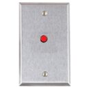 Alarm Controls RP-28FLASHING Remote Wall Plate with 1/4" Flashing LED, Single Gang, Stainless Steel