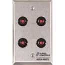 Alarm Controls RP-47 Remote Wall plate with DPDT Switches, Single Gang