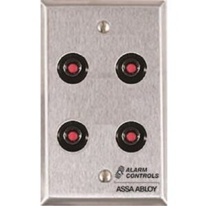 Alarm Controls RP-47 Remote Wall plate with DPDT Switches, Single Gang