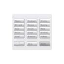 Lutron RR-T15RL-SW RadioRA Tabletop Designer Keypad, 15 Buttons with Raise/Lower, Snow White