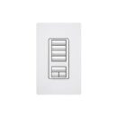 Lutron RRD-HN4S-WH RadioRA seeTouch Wall-Mount CL Hybrid Keypad, Scene w/ Raise-Lower, White