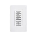 Lutron RRD-HN4S-WH RadioRA seeTouch Wall-Mount CL Hybrid Keypad, Scene w/ Raise-Lower, White