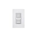 Lutron RRD-W3BD-WH RadioRA seeTouch Wall-Mount Designer Keypad, Button Dual Group, White