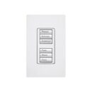 Lutron RRD-W3BD-WH RadioRA seeTouch Wall-Mount Designer Keypad, Button Dual Group, White