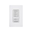 Lutron RRD-W4S-WH RadioRA seeTouch Wall-Mount Designer Keypad, Scene w/ Raise-Lower, White