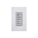 Lutron RRD-W6BRL-SW Radiora2 6brl Wall Kypd In Snow