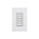 Lutron RRD-W7B-WH Wall-Mount Designer Keypad, 7-Button, White