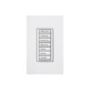 Lutron RRD-W7B-WH Wall-Mount Designer Keypad, 7-Button, White