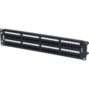 Belden RV6PPF2U48BK CAT6 Plus REVConnect 48-Port Loaded Patch Panel, 2U RMS, Black