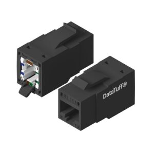 Belden RVAIJ2UBKS1 Keystone Jack, Industrial Reverse Connect Cat6a, Black