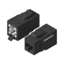 Belden RVAIJ2UORS1 Keystone Jack, Industrial Reversible Connect CAT6A, Orange