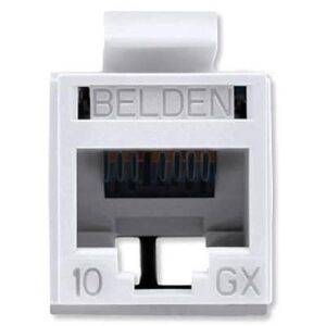 Belden RVAMJKUEW-B24 REVConnect 10GX UTP Modular Jack, 24-Pack, White