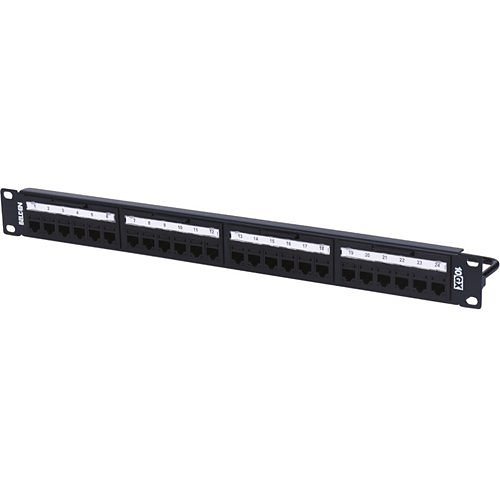 Belden RVAPPF1U24BK 10GX REVConnect Patch Panel, 24-Port, Black