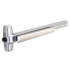 Von Duprin RX-QEL-99-EO 99 Series Pushpad Monitor Switch, Quiet Electric Latch, Exit Only, 4' Door Width, Satin Chrome