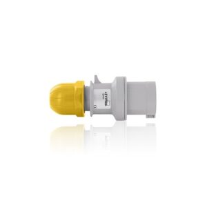 Leviton S216-P4 Power Plug, Yellow