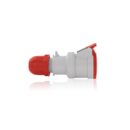 Leviton S416-C11 International Connector, 4-Pole, 5-Wire, 16A, 440-460V, Red