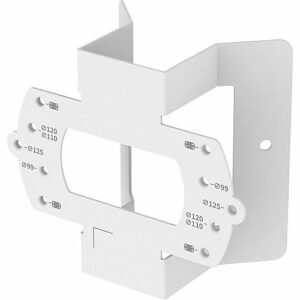 Hanwha SBD-140KMB Stainless-Steel Corner Mount Adapter, White