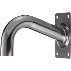 Hanwha SBP-300WMS Gooseneck Wall Mount for Select XNV and XNP Series Cameras, Stainless Steel