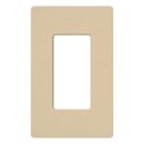 Lutron SC-1-DS Claro Screwless Wall Plate, 1-Gang Satin Decora Faceplate, Desert Stone