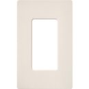 Lutron SC-1-ES Claro Screwless Wall Plate, 1-Gang Satin Decora Faceplate, Eggshell