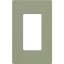 Lutron SC-1-GB Claro Screwless Wall Plate, 1-Gang Satin Decora Faceplate, Greenbriar