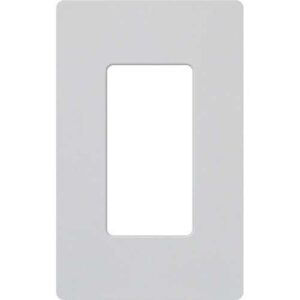Lutron SC-1-PD Claro Screwless Wall Plate, 1-Gang Satin Decora Faceplate, Palladium